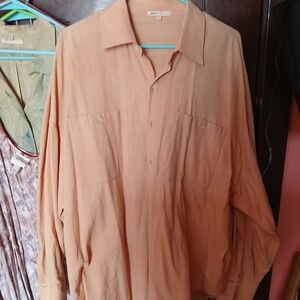 Casual Tan Button-Up Shirt